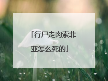 行尸走肉索菲亚怎么死的