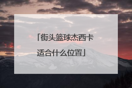 街头篮球杰西卡适合什么位置