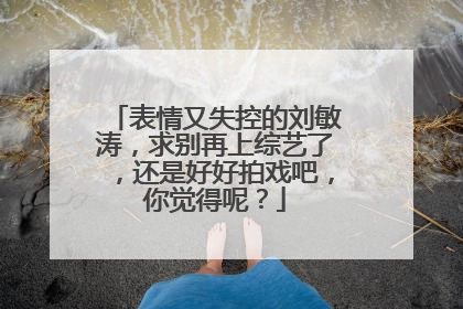 表情又失控的刘敏涛，求别再上综艺了，还是好好拍戏吧，你觉得呢？