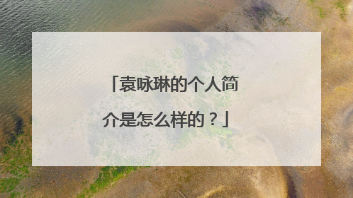 袁咏琳的个人简介是怎么样的?