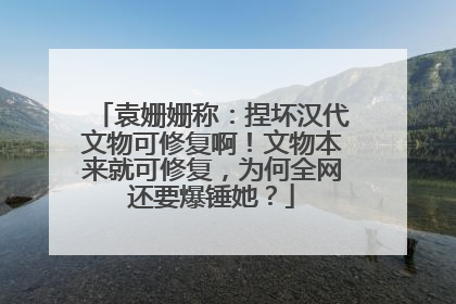 袁姗姗称:捏坏汉代文物可修复啊!文物本来就可修复,为何全网还要爆锤她?