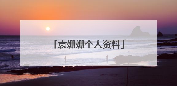 袁姗姗个人资料