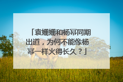 袁姗姗和杨幂同期出道，为何不能像杨幂一样火得长久？