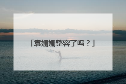 袁姗姗整容了吗?