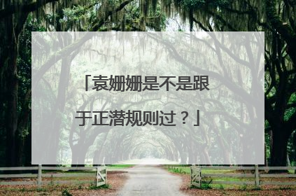 袁姗姗是不是跟于正潜规则过?