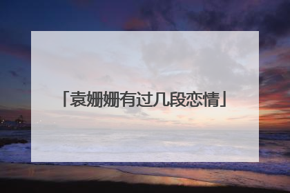 袁姗姗有过几段恋情