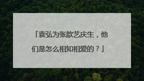 袁弘为张歆艺庆生,他们是怎么相知相爱的?