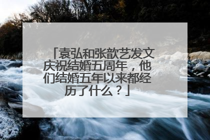 袁弘和张歆艺发文庆祝结婚五周年,他们结婚五年以来都经历了什么?