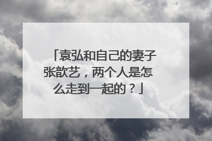 袁弘和自己的妻子张歆艺，两个人是怎么走到一起的？