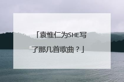 袁惟仁为SHE写了那几首歌曲？
