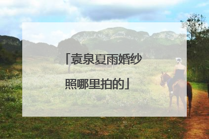 袁泉夏雨婚纱照哪里拍的