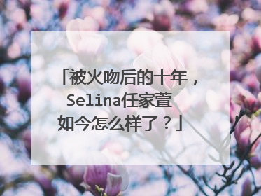 被火吻后的十年,Selina任家萱如今怎么样了?