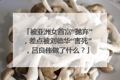 被亚洲女首富“抛弃”，差点被刘德华“害死”，吕良伟做了什么？