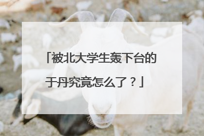 被北大学生轰下台的于丹究竟怎么了？