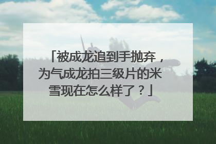 被成龙追到手抛弃，为气成龙拍三级片的米雪现在怎么样了？