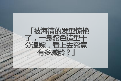 被海清的发型惊艳了,一身驼色造型十分温婉,看上去究竟有多减龄?