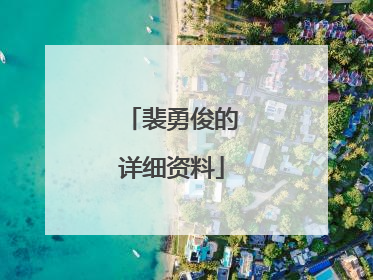 裴勇俊的详细资料