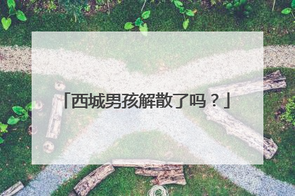 西城男孩解散了吗？