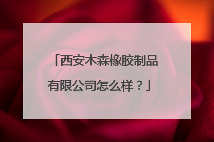 西安木森橡胶制品有限公司怎么样？