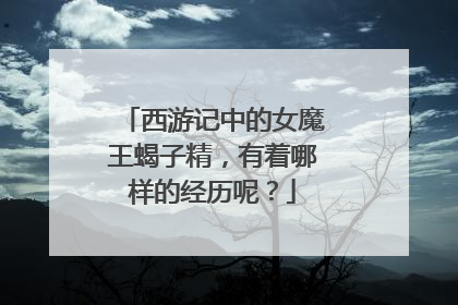 西游记中的女魔王蝎子精，有着哪样的经历呢？