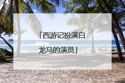 西游记扮演白龙马的演员