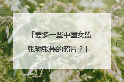 要多一些中国女篮张瑜张伟的照片？