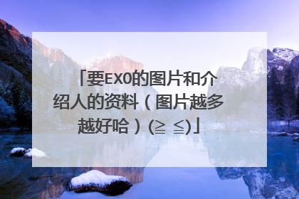 要EXO的图片和介绍人的资料(图片越多越好哈)(≧∇≦)