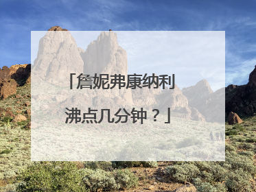 詹妮弗康纳利 沸点几分钟？