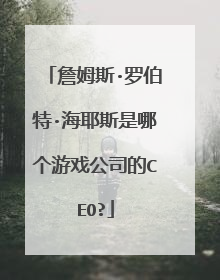 詹姆斯·罗伯特·海耶斯是哪个游戏公司的CEO?
