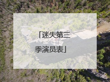 迷失第三季演员表