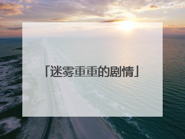 迷雾重重的剧情