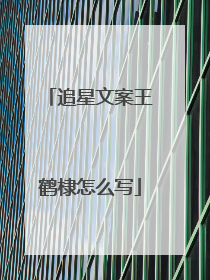 追星文案王鹤棣怎么写