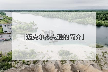 迈克尔杰克逊的简介