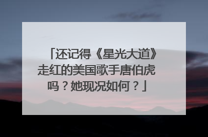 还记得《星光大道》走红的美国歌手唐伯虎吗？她现况如何？