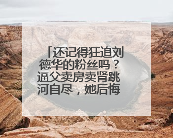 还记得狂追刘德华的粉丝吗？逼父卖房卖肾跳河自尽，她后悔了吗？