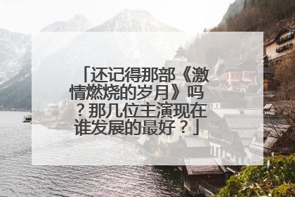 还记得那部《激情燃烧的岁月》吗?那几位主演现在谁发展的最好?