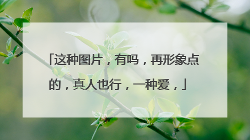 这种图片，有吗，再形象点的，真人也行，一种爱，