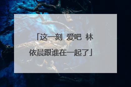 这一刻 爱吧 林依晨跟谁在一起了