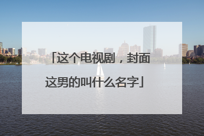 这个电视剧，封面这男的叫什么名字