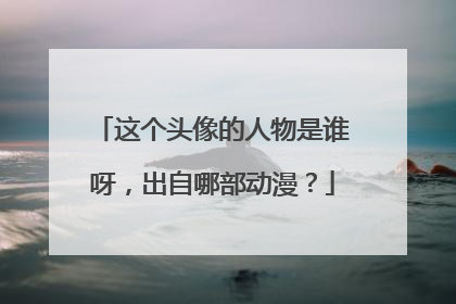 这个头像的人物是谁呀，出自哪部动漫？