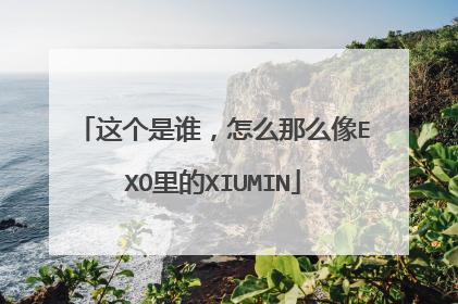 这个是谁，怎么那么像EXO里的XIUMIN