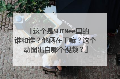这个是SHINee里的谁和谁?他俩在干嘛?这个动图出自哪个视频?