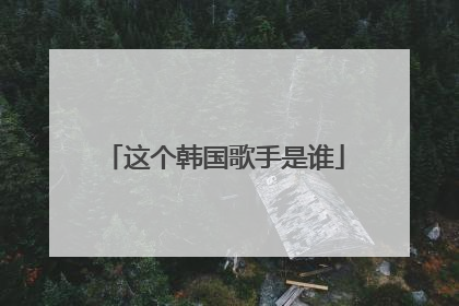 这个韩国歌手是谁