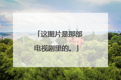 这图片是那部电视剧里的。