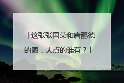 这张张国荣和唐鹤德的图，大点的谁有？