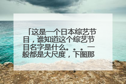 这是一个日本综艺节目，谁知道这个综艺节目名字是什么。。。一般都是大尺度，下图那个男的是主持人