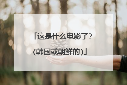 这是什么电影了?(韩国或朝鲜的)