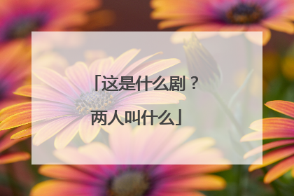 这是什么剧?两人叫什么