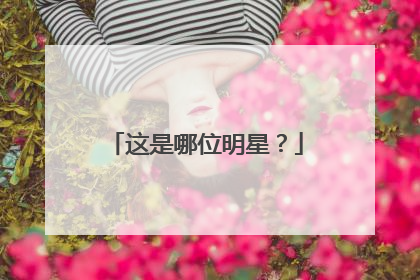 这是哪位明星?