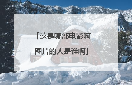 这是哪部电影啊 图片的人是谁啊